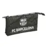 Safta F.C.Barcelona Portatodo - 3 Compartimentos con Cremalleras - Bolsillo Interior - 0.6L - 220x30x120mm - Color Negro | Ahorr