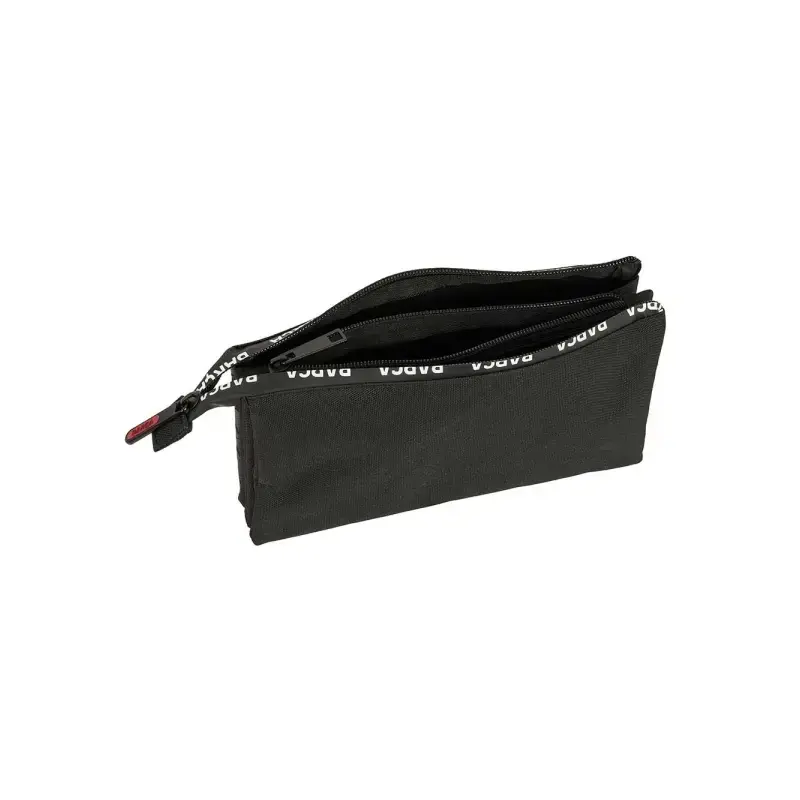 Safta F.C.Barcelona Portatodo - 3 Compartimentos con Cremalleras - Bolsillo Interior - 0.6L - 220x30x120mm - Color Negro | Ahorr