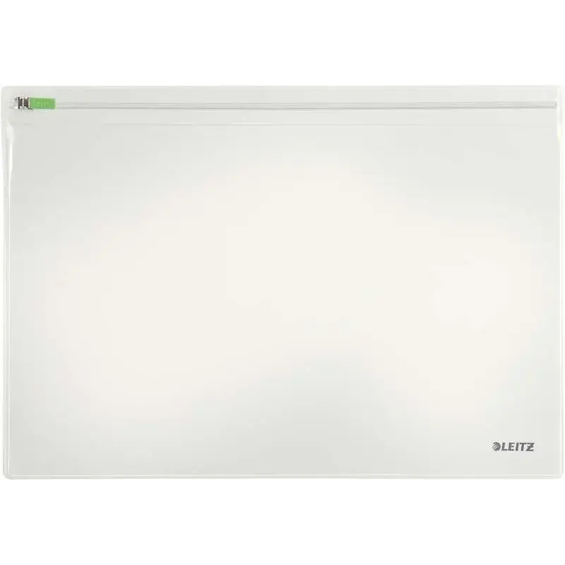 Leitz Traveller Pack de 2 Fundas Multiusos Transparentes - Tamaño 230x1x330mm - Cierre de Cremallera | Ahorro Imprimiendo