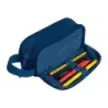 Oxford B-Smart Estuche Portatodo - 3 Compartimentos - Asa Lateral - Fabricado en Material Reciclado - Color Azul | Ahorro Imprim