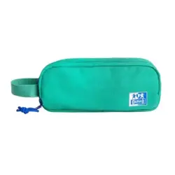 Oxford B-Smart Estuche Portatodo - 3 Compartimentos - Asa Lateral - Fabricado en Material Reciclado - Color Turquesa | Ahorro Im