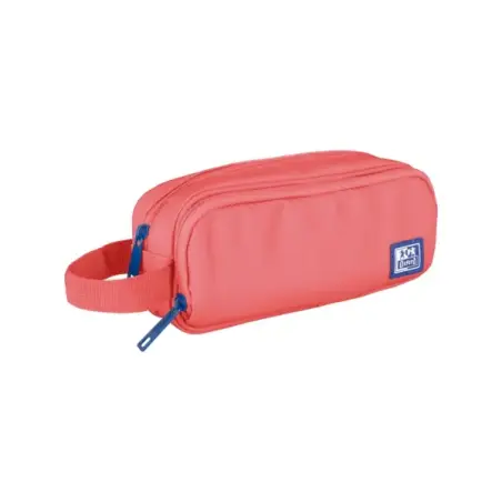 Oxford B-Smart Estuche Portatodo - 3 Compartimentos - Asa Lateral - Fabricado en Material Reciclado - Color Sandia | Ahorro Impr