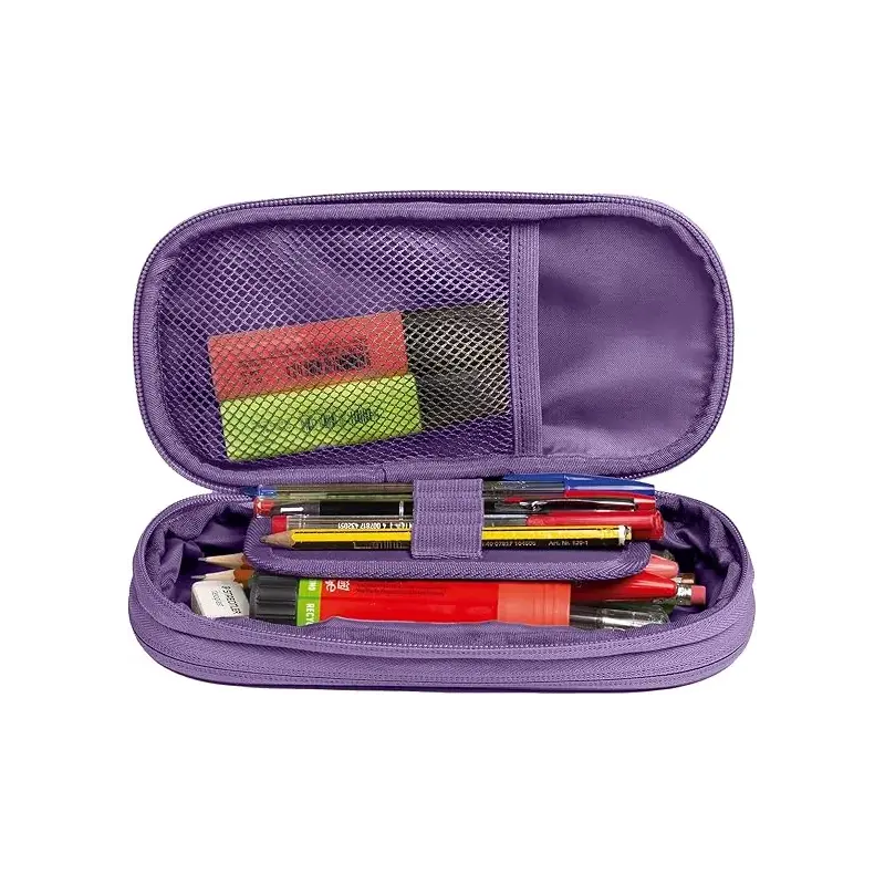 Oxford B-Max Estuche Portatodo Expandible - 1 Compartimento de Gran Capacidad - 2 Bolsillos Exteriores - Fabricado en Material R