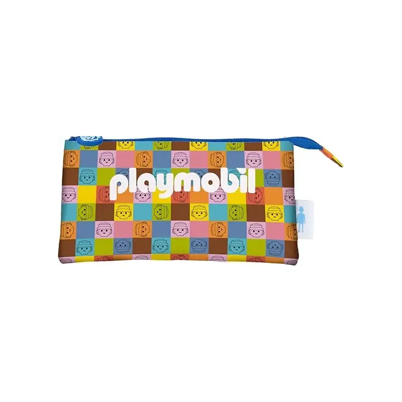 Dohe Playmobil Unite As One Portatodo Triple - Cierre Doble con Cremallera y Tirador de Goma | Ahorro Imprimiendo