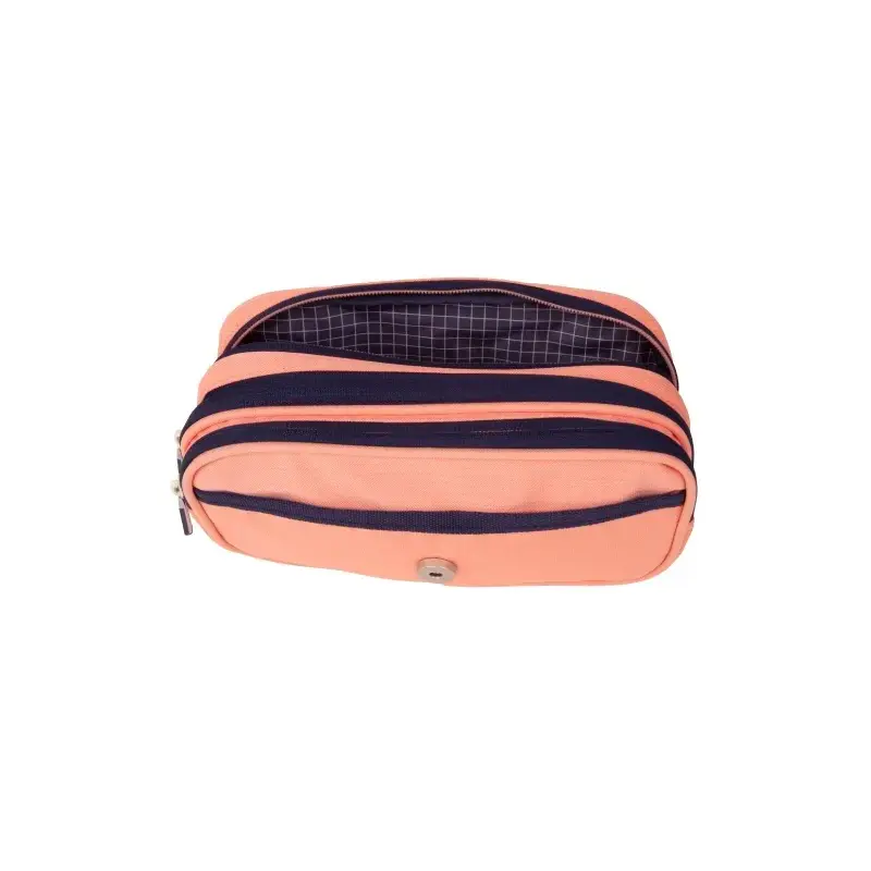 Milan Coleccion 430 Portatodo de Gran Capacidad - 3 Bolsillos con Cremallera y Un Pequeño Bolsillo Frontal - Color Rosa | Ahorro