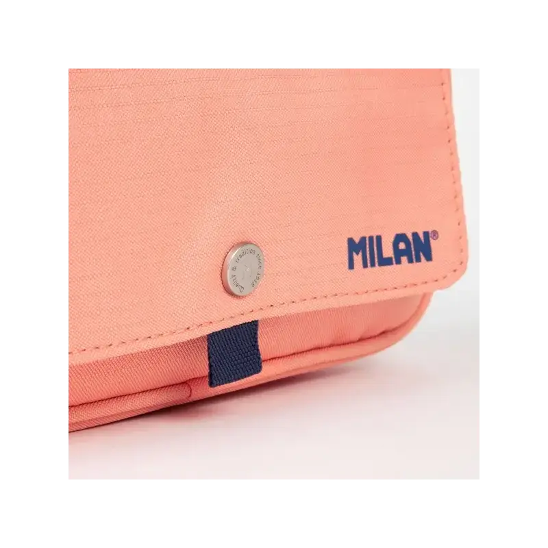 Milan Coleccion 430 Portatodo de Gran Capacidad - 3 Bolsillos con Cremallera y Un Pequeño Bolsillo Frontal - Color Rosa | Ahorro