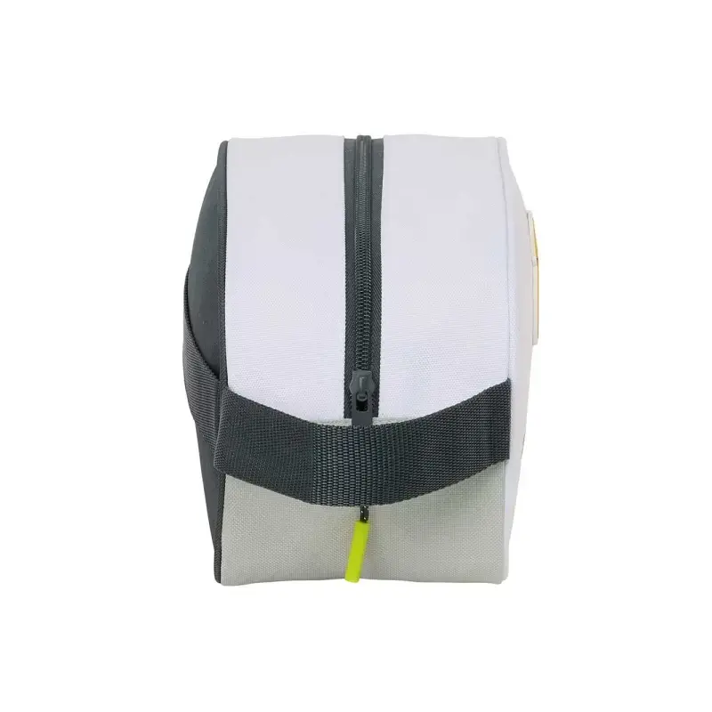 Safta Real Madrid Neceser de 5L Portatodo - Adaptable a Carro - Asa de Mano - Cierre de Cremallera - 26x15x12cm - Color Blanco y