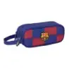 Safta F.C.Barcelona Estuche Portatodo de 1.25L - 3 Compartimentos - Asa de Mano - Cierre de Cremallera - 21x8.5x7cm - Color Rojo