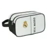 Safta Real Madrid 1ª Equipacion 24/25 Neceser - 2 Compartimentos - Asa de Mano - 26x15x12.5cm - Color Blanco/Negro | Ahorro Impr