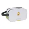 Safta Real Madrid Neceser de 5L Portatodo - 2 Compartimentos - Asa de Mano - Cierre de Cremallera - 26x15x12.5cm - Color Blanco