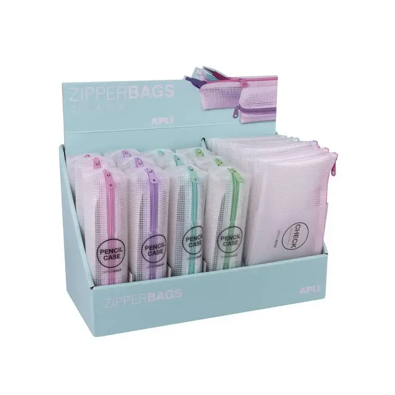 Apli Nordik Collection Expositor de Estuches y Bolsas - 210x45x45mm y 230x130mm - Goma Eva Translucida - Impermeable y Duradero