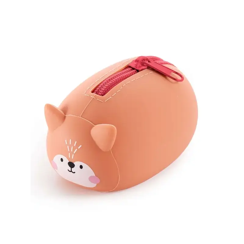 Miquel Rius Back2Fun Animales Cute Expositor con 12 Monederos de Silicona - 4 de cada Modelo de Animal - Cierre con Cremallera |