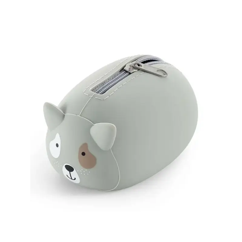 Miquel Rius Back2Fun Animales Cute Expositor con 12 Monederos de Silicona - 4 de cada Modelo de Animal - Cierre con Cremallera |