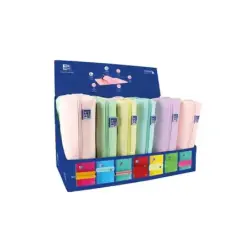 Oxford Kangoo Live & Go Expositor de 22 Estuches Rectangulares (10 pequeños, 8 medianos, 4 grandes) - Goma Elastica para unirlo