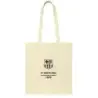 Safta F.C.Barcelona Tote Bag Bolsa de Tela - 38x42cm - Color Blanco | Ahorro Imprimiendo