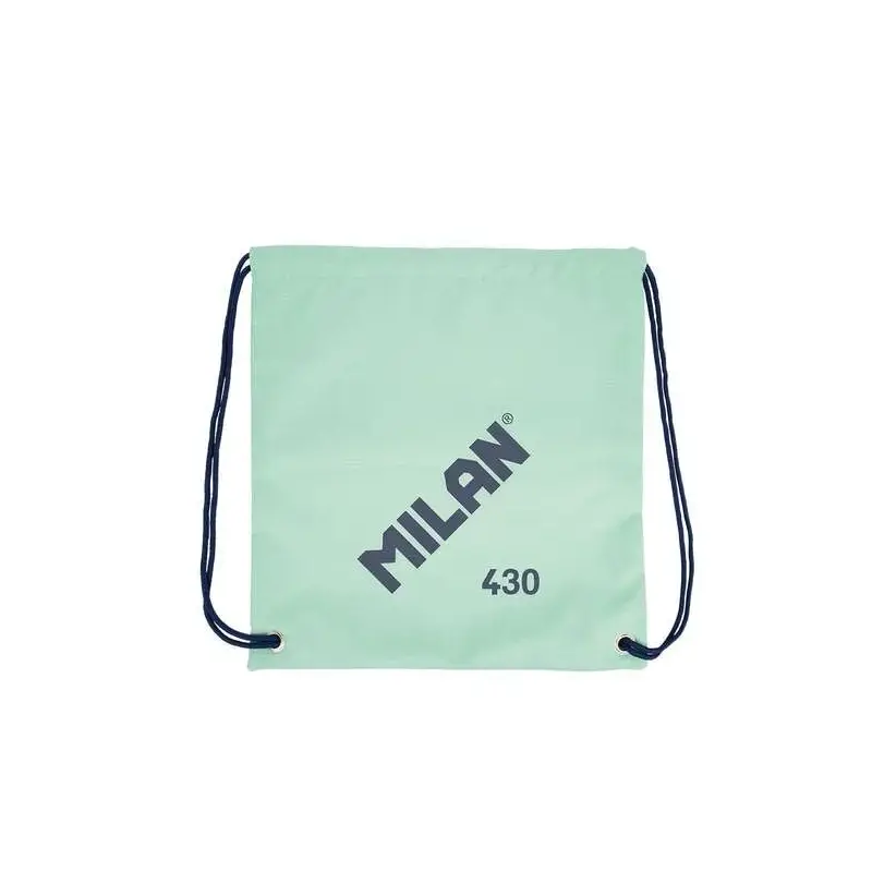 Milan Serie 1918 Bolsa/Mochila de Tiras Grande - Tejido 'ripstop' Ligero y Resistente - Medidas 34x42x0.7cm - Color Verde | Ahor
