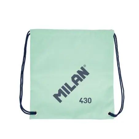 Milan Serie 1918 Bolsa/Mochila de Tiras Grande - Tejido 'ripstop' Ligero y Resistente - Medidas 34x42x0.7cm - Color Verde | Ahor