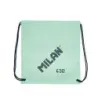Milan Serie 1918 Bolsa/Mochila de Tiras Grande - Tejido 'ripstop' Ligero y Resistente - Medidas 34x42x0.7cm - Color Verde | Ahor