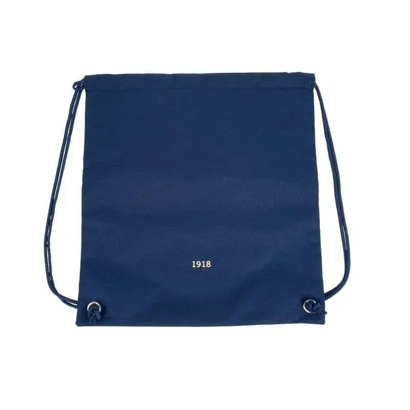 Milan Serie 1918 Bolsa/Mochila de Tiras Grande - Tejido 'ripstop' Ligero y Resistente - Medidas 34x42x0.7cm - Color Azul Oscuro
