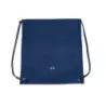 Milan Serie 1918 Bolsa/Mochila de Tiras Grande - Tejido 'ripstop' Ligero y Resistente - Medidas 34x42x0.7cm - Color Azul Oscuro