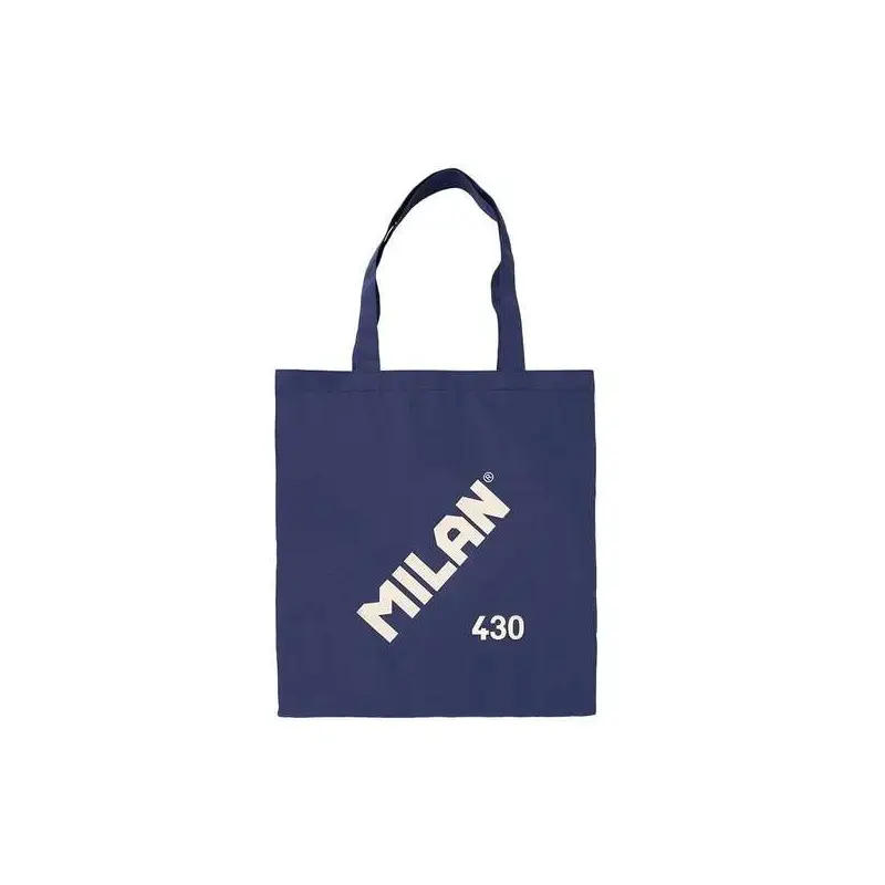Milan Coleccion 430 Tote Bag Bolsa de Tela - Tamaño 50x38x41cm - Asa Larga 27cm - Tejido 'ripstop' - Color Azul Oscuro | Ahorro
