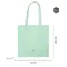 Milan Coleccion 430 Tote Bag Bolsa de Tela - Tamaño 50x38x41cm - Asa Larga 27cm - Tejido 'ripstop' - Color Verde | Ahorro Imprim