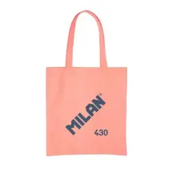 Milan Coleccion 430 Tote Bag Bolsa de Tela - Tamaño 50x38x41cm - Asa Larga 27cm - Tejido 'ripstop' - Color Rosa | Ahorro Imprimi