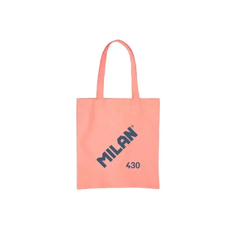 Milan Coleccion 430 Tote Bag Bolsa de Tela - Tamaño 50x38x41cm - Asa Larga 27cm - Tejido 'ripstop' - Color Rosa | Ahorro Imprimi