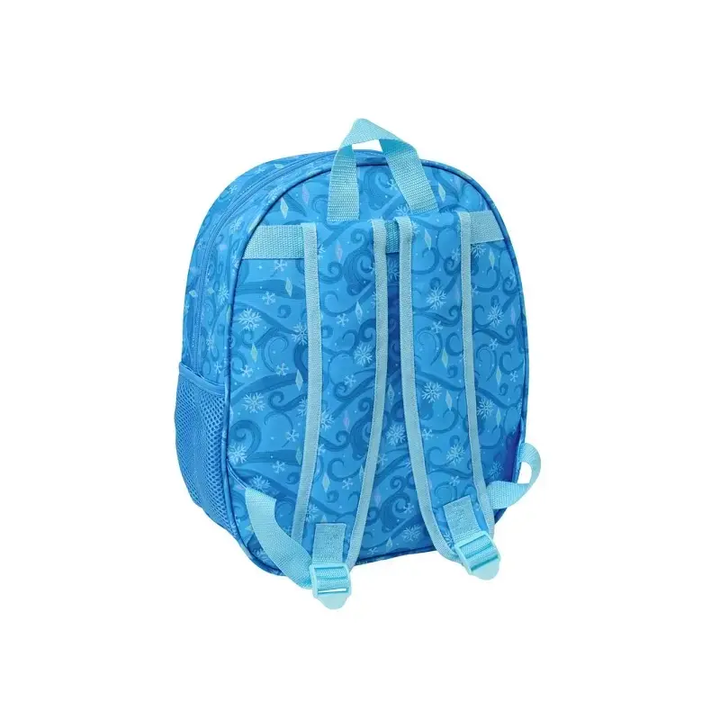 Safta Frozen Mochila 3D - Luces LED - Portabotellas - Hombreras Acolchadas - Asa Superior - 8.64L - 270x100x330mm - Color Azul |