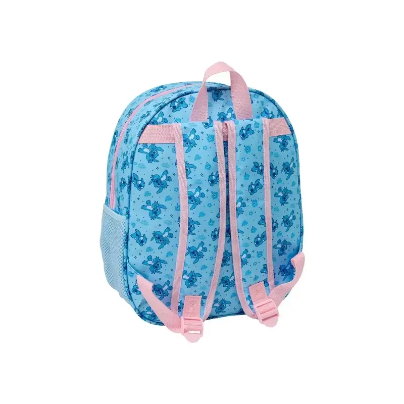 Safta Stitch Mochila 3D - Luces LED - Hombreras Acolchadas - Asa Superior Comoda - Portabotellas - 8.64L - 270x100x330mm - Color
