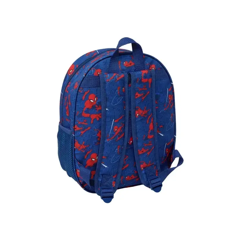 Safta Spider-Man 3D Mochila 3D - Luces LED - Portabotellas - Hombreras Acolchadas - Asa Superior - 8.64L - 270x100x330mm - Color