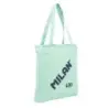 Milan Coleccion 430 Bolso Shopper 7.5L - Tamaño 38x36x6,5cm - Asa Larga 27cm - Tejido 'ripstop' - Color Verde | Ahorro Imprimien