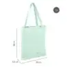 Milan Coleccion 430 Bolso Shopper 7.5L - Tamaño 38x36x6,5cm - Asa Larga 27cm - Tejido 'ripstop' - Color Verde | Ahorro Imprimien