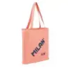 Milan Coleccion 430 Bolso Shopper 7.5L - Tamaño 38x36x6,5cm - Asa Larga 27cm - Tejido 'ripstop' - Color Rosa | Ahorro Imprimiend