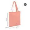 Milan Coleccion 430 Bolso Shopper 7.5L - Tamaño 38x36x6,5cm - Asa Larga 27cm - Tejido 'ripstop' - Color Rosa | Ahorro Imprimiend