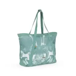 Milan Coleccion Lava Bolso Shopper 18.5L - Gran Capacidad - Cierre de Cremallera - Tamaño 52x36x3cm - Color Verde | Ahorro Impri