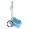 Safta Evolution Carro Portamochilas- Sujecion Universal - Ruedas de 14cm Antivibracion - Aluminio/PP - 40x85x28cm - Color Azul C