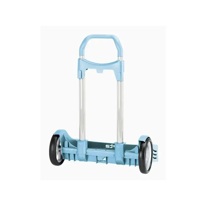 Safta Evolution Carro Portamochilas- Sujecion Universal - Ruedas de 14cm Antivibracion - Aluminio/PP - 40x85x28cm - Color Azul C