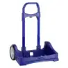 Safta Evolution Carro Portamochilas- Sujecion Universal - Ruedas de 14cm Antivibracion - Aluminio/PP - 40x85x28cm - Color Azul O