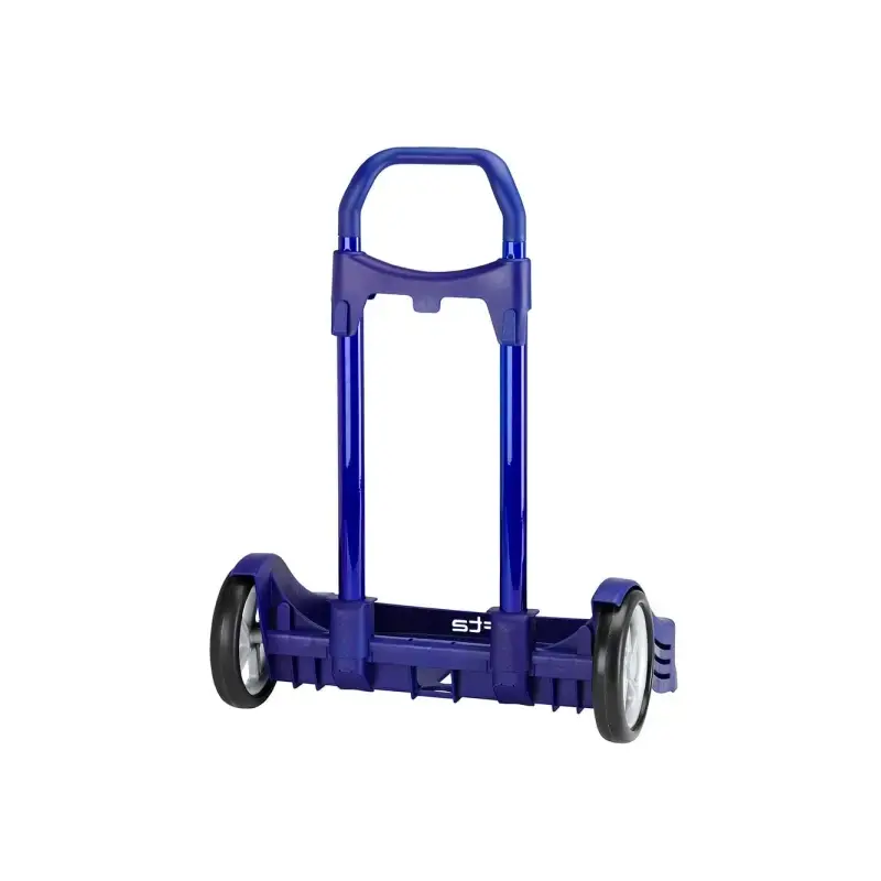 Safta Evolution Carro Portamochilas- Sujecion Universal - Ruedas de 14cm Antivibracion - Aluminio/PP - 40x85x28cm - Color Azul O