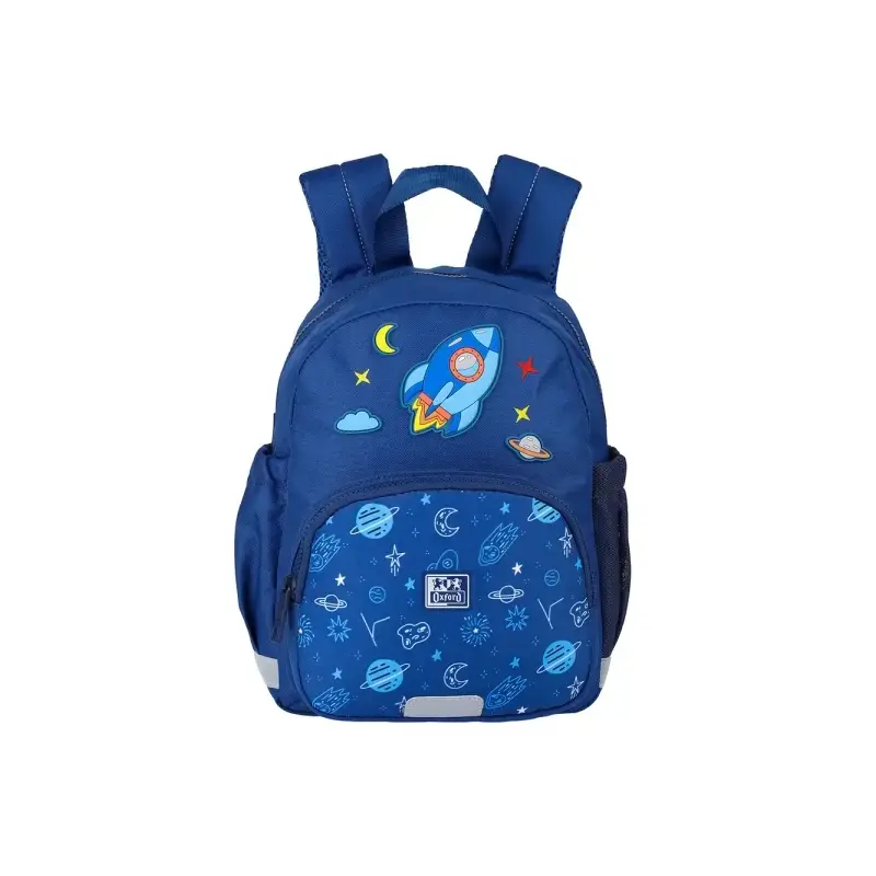 Oxford Space Mochila Infantil 8.5L - 2 Bolsillos Laterales con Goma Eslastica - Espalda Acolchada Ergonomica - Elementos Reflect