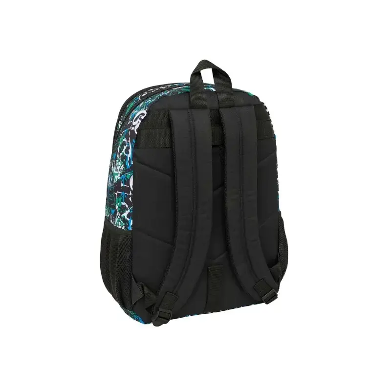 Safta Graffiti Go Mochila Adaptable a Carro - Portabotellas - Dos Compartimentos Grandes - Tirador Doble - Hombreras Ergonomicas