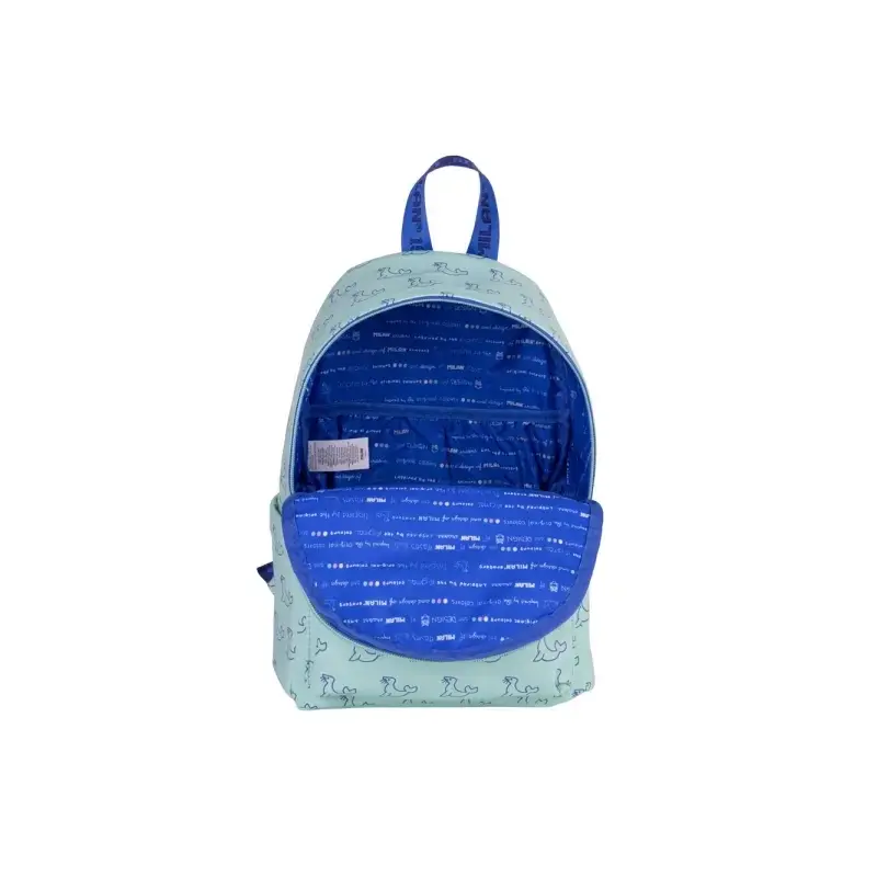 Milan Coleccion 460 Mochila Infantil Casual 9.5L - Compartimento Principal y Bolsillo Frontal con Cremalleras - 2 Bolsillos Late