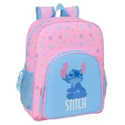 Safta Stitch Bright Mochila - Adaptable a Carro - Bolsillos Laterales - Doble Tirador - Hombreras Acolchadas - Bolsillo Frontal
