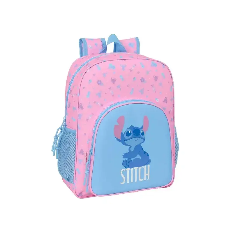 Safta Stitch Bright Mochila - Adaptable a Carro - Bolsillos Laterales - Doble Tirador - Hombreras Acolchadas - Bolsillo Frontal
