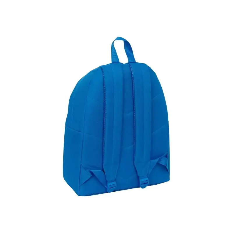 Safta Benetton Basics Azulina Mochila - Bolsillo Frontal - Hombreras Acolchadas - Doble Tirador en Cremallera - Asa de Mano Supe