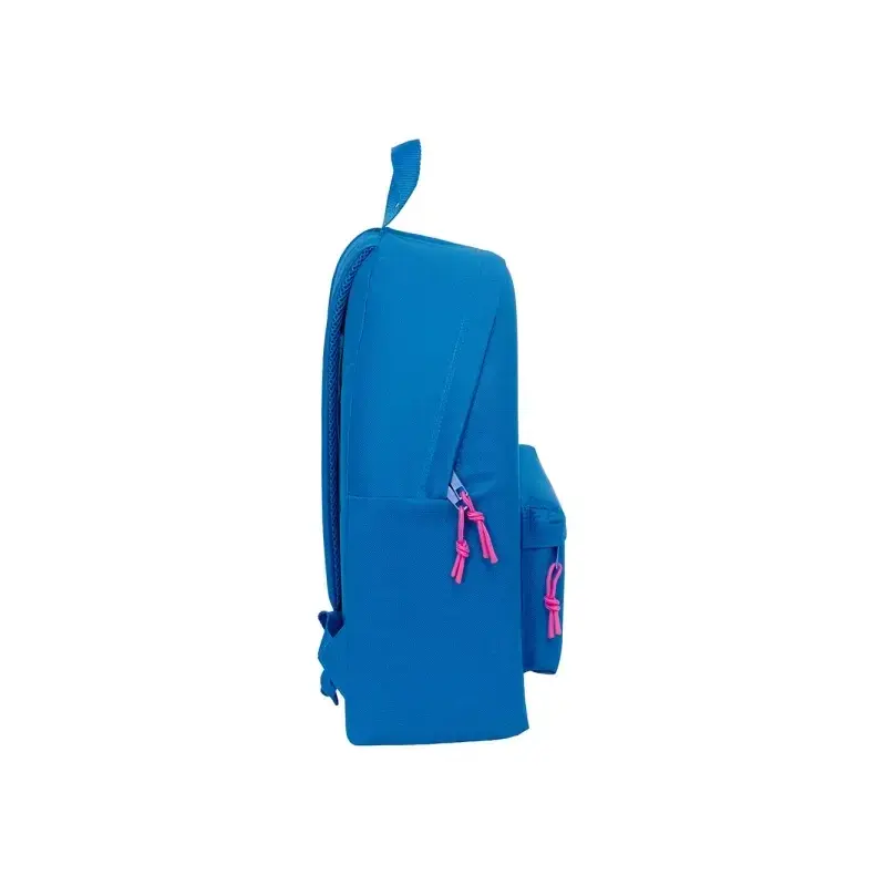 Safta Benetton Basics Azulina Mochila - Bolsillo Frontal - Hombreras Acolchadas - Doble Tirador en Cremallera - Asa de Mano Supe