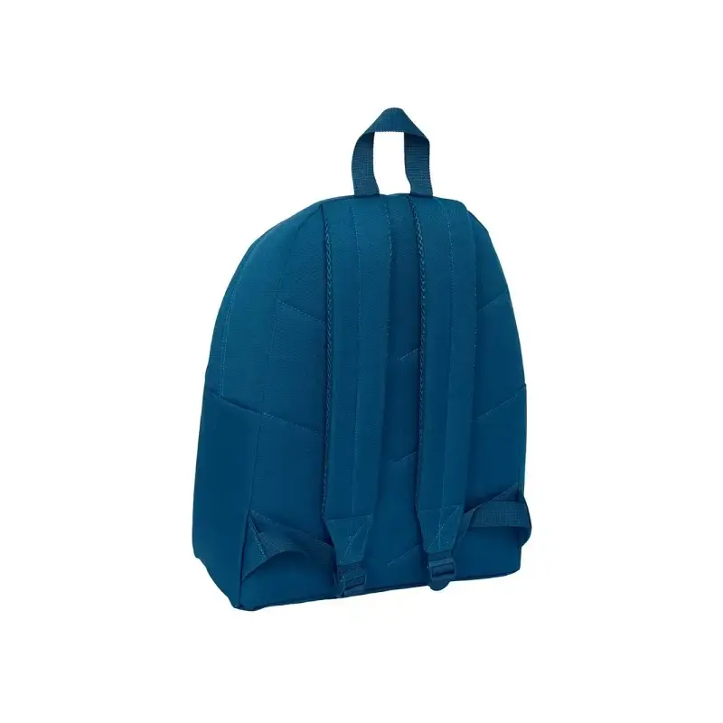 Safta Benetton Basics Marino Mochila - Bolsillo Frontal - Hombreras Acolchadas - Doble Tirador en Cremallera - Asa Superior de T