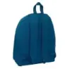 Safta Benetton Basics Marino Mochila - Bolsillo Frontal - Hombreras Acolchadas - Doble Tirador en Cremallera - Asa Superior de T