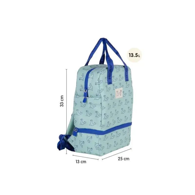 Milan Coleccion 460 Mochila Infantil con Compartimento Isotermico - Amplio Compartimento Interior - 2 Bolsillos Laterales - Capa